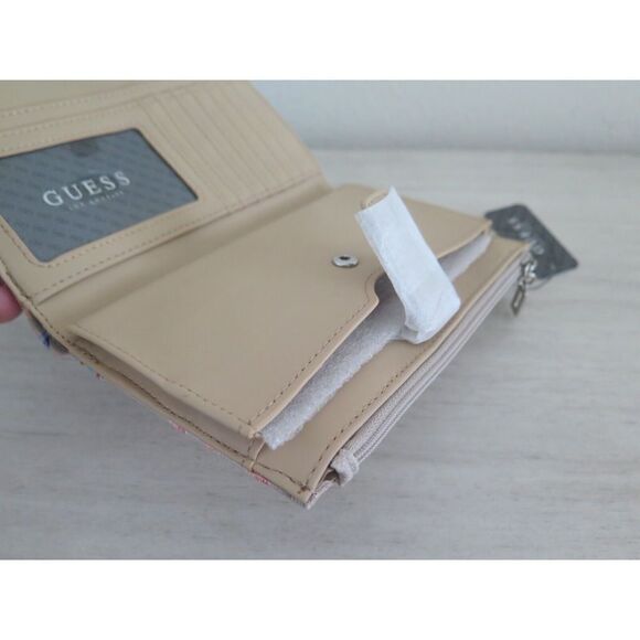 Guess FF805690 Women's Taupe Floral Radko SLG Wristlet Clutch Wallet Phone Case - Picture 9 of 12